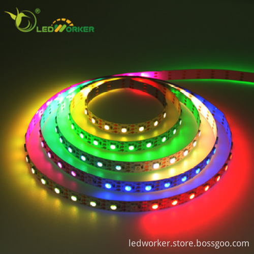 IP20 Addressable RGB 5V WS2801 WS2813 LED Strip with Controller